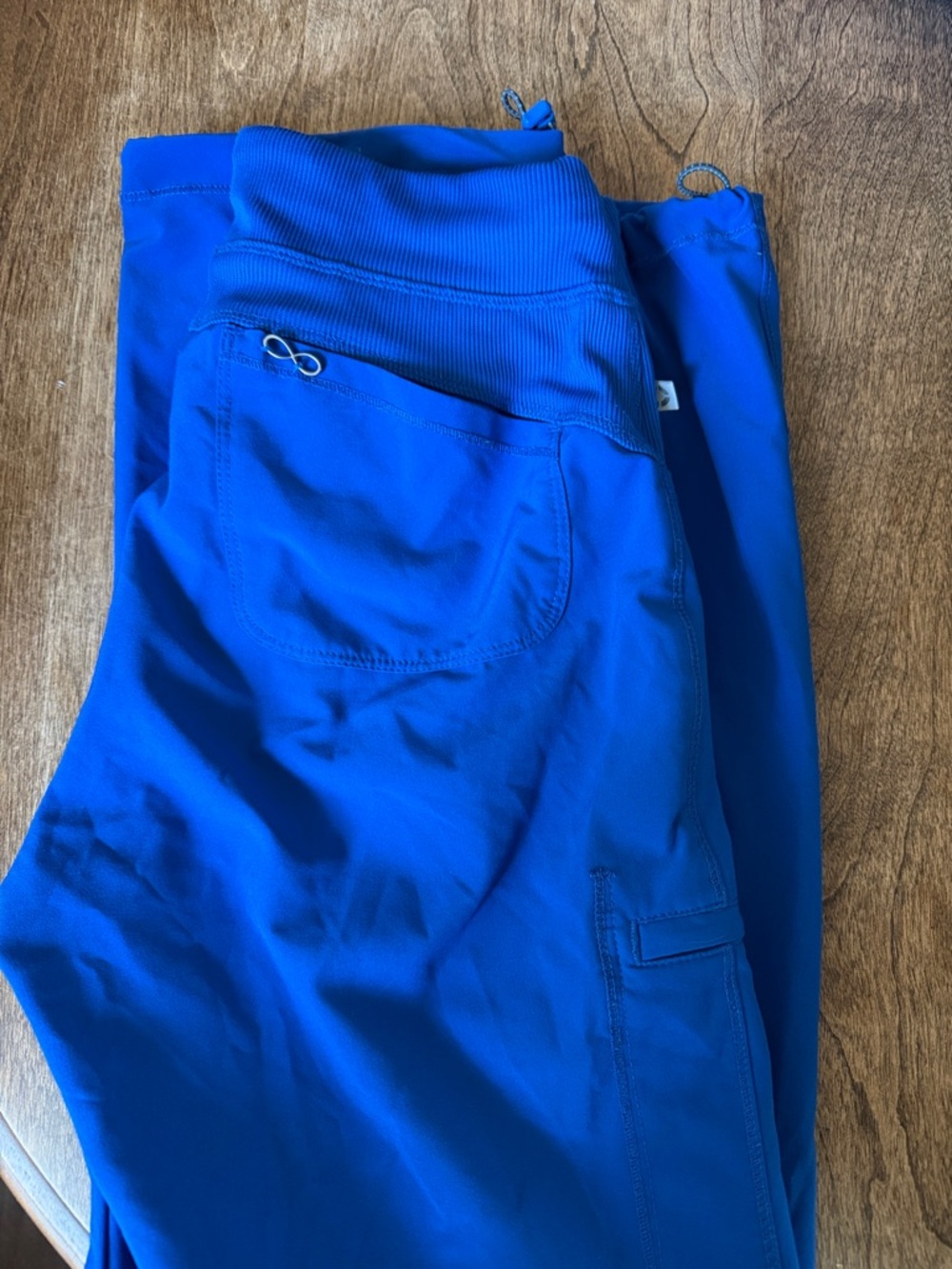 Cherokee scrub paints size small wide leg with adjustable bottom